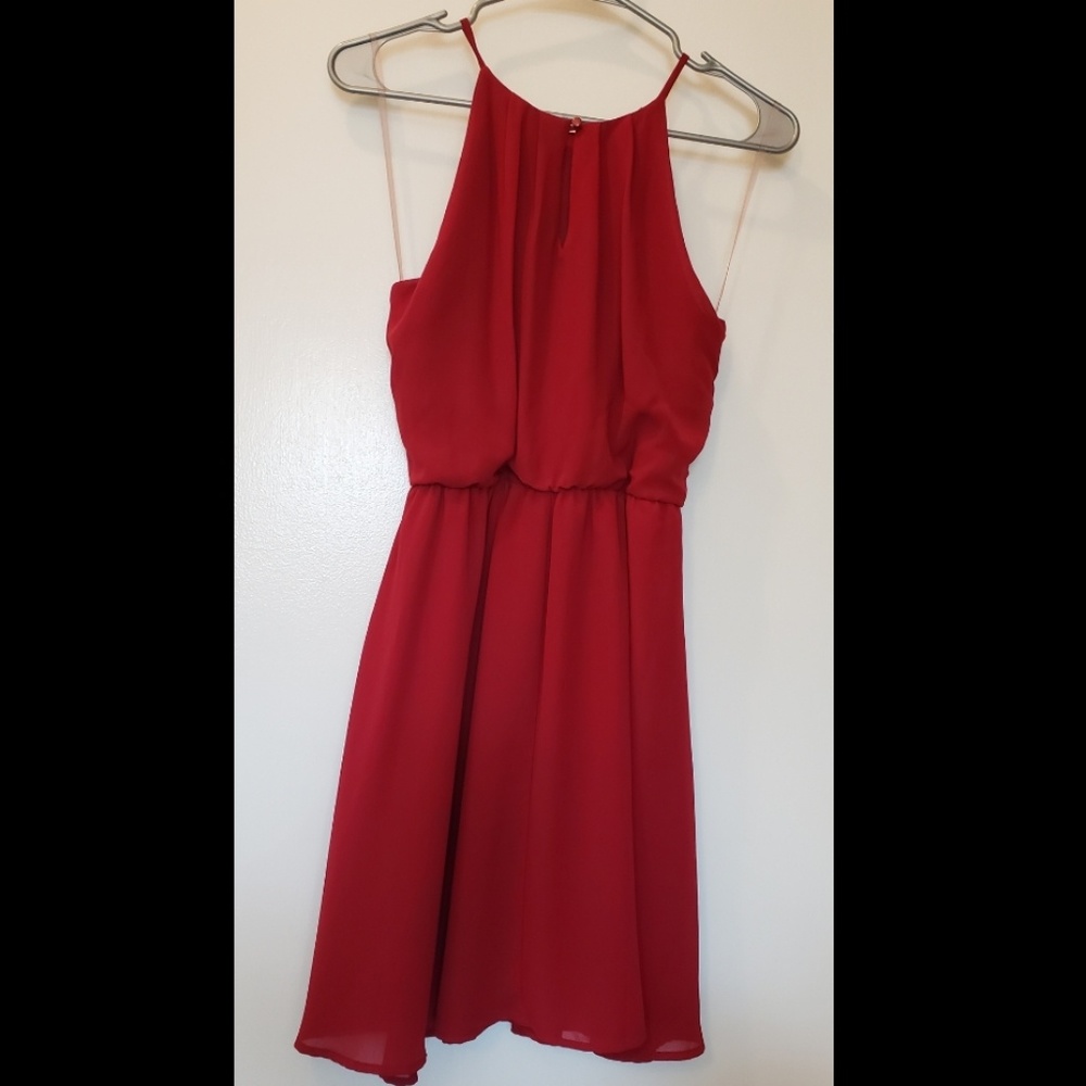 Lush dark red dress